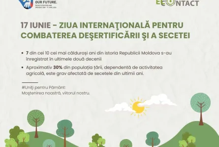 Ziua Mondială pentru Combaterea Deșertificării și a Secetei - Uniți pentru Pământ: moștenirea noastră, viitorul nostru