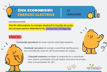 Ziua economisirii energiei electrice - soluții inteligente pentru consum eficient și sustenabil