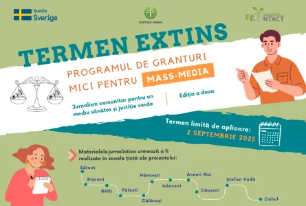 Termenul de aplicare la Programul de Granturi Mici pentru mass-media a fost extins până la 2 septembrie 2025