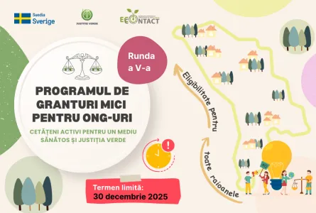 EcoContact lansează Programul de granturi pentru ONG-uri active în domeniul protecției mediului și dezvoltării durabile din toate raioanele Republicii Moldova
