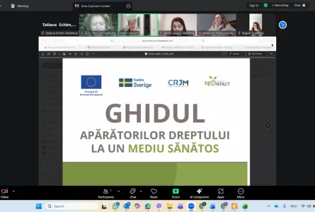 Asistență juridică și utilizarea eficientă a instrumentelor juridice pentru apărarea dreptului la un mediu sănătos, susținută prin noul PGM „Acces egal la justiție de mediu”, finanțat de Suedia