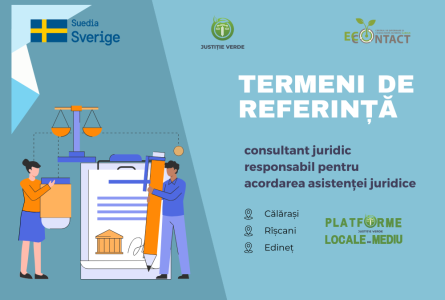 Angajare pentru trei consultanți juridici responsabili pentru acordarea asistenței juridice în raioanele Călărași, Rîșcani, Edineț